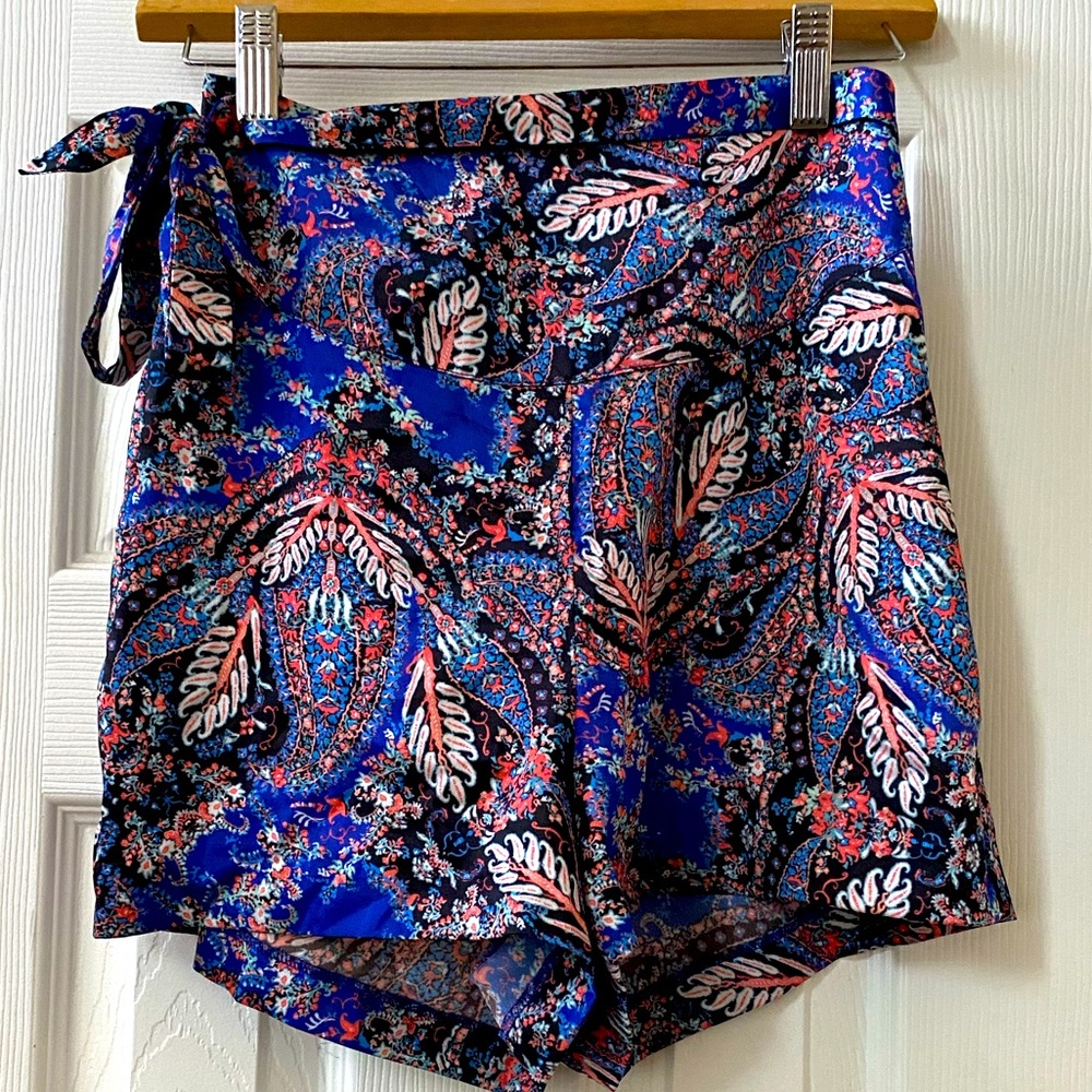 Silky Paisley Shorts